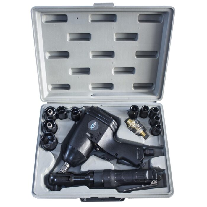 Pnevmatični ključ z ragljo | 310 Nm, 1/2", 17 delov