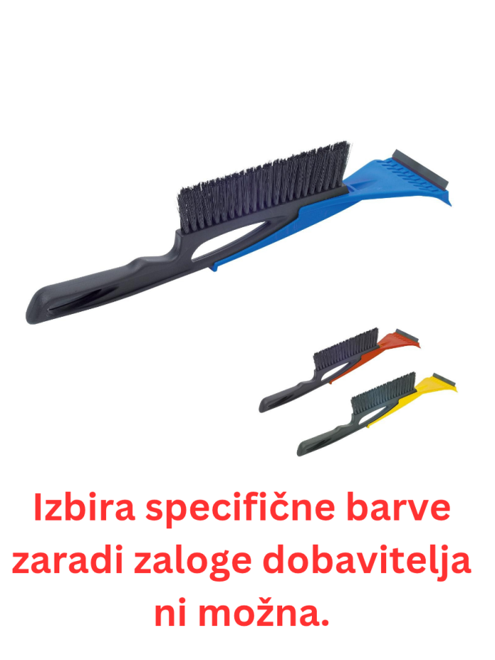 Plastično strgalo za led s ščetko 290x405 mm