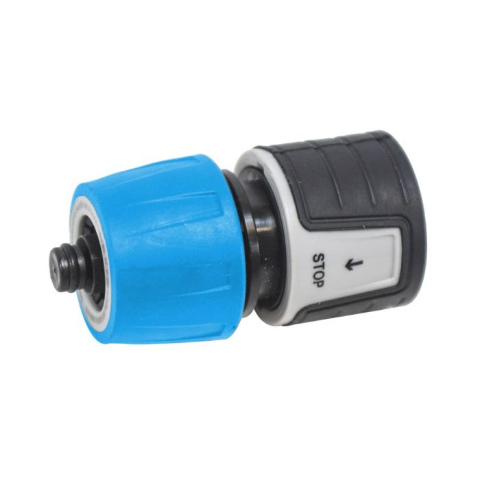 Plastična spojka s stop funkcijo, mehak oprijem | 1/2"