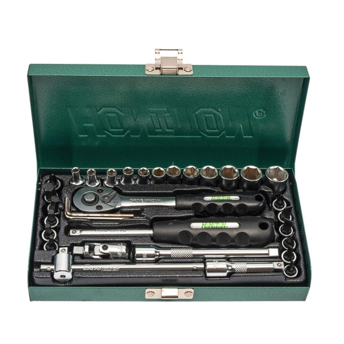 HONITON komplet ključev in nastavkov 1/4” 33 kosov