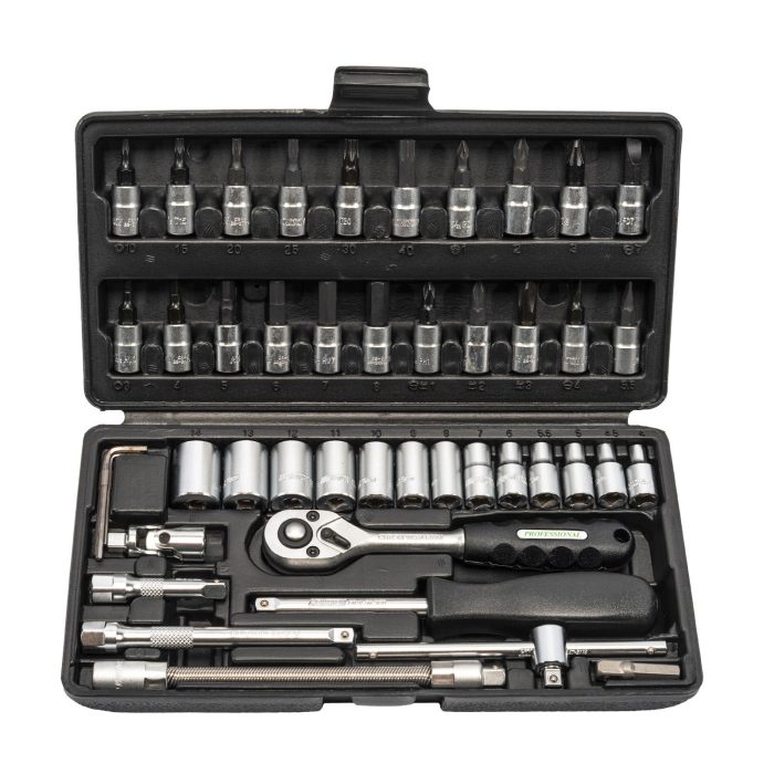 HONITON Set ključev 1/4”, 46 kos