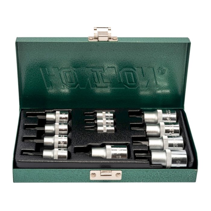 HONITON Komplet nasadnih nastavkov TRX 1/4"-3/8"-1/2”, 12 kosov