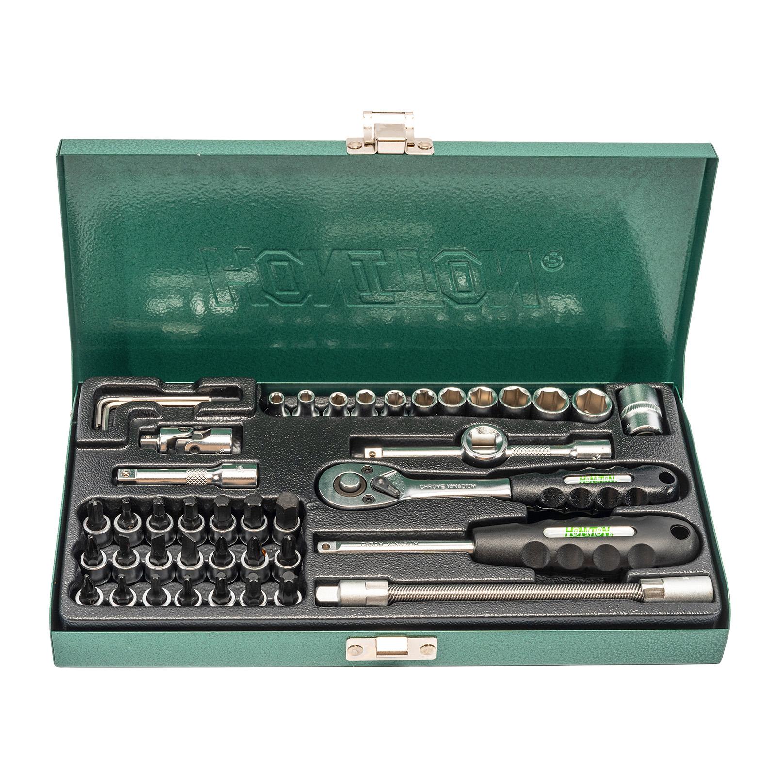 HONITON Set ključev 1/4”, 43 kos